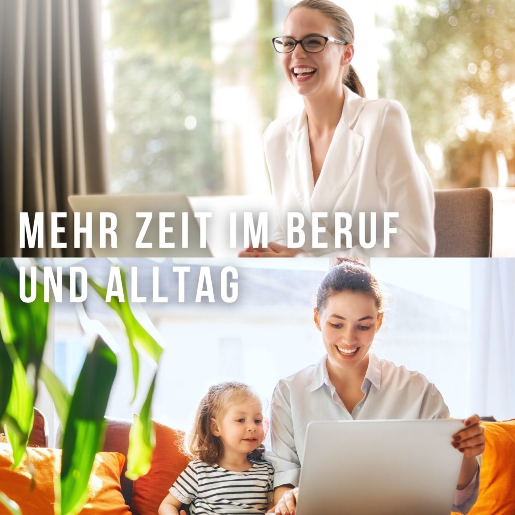 Unternehmerin und Mama arbeiten am Laptop